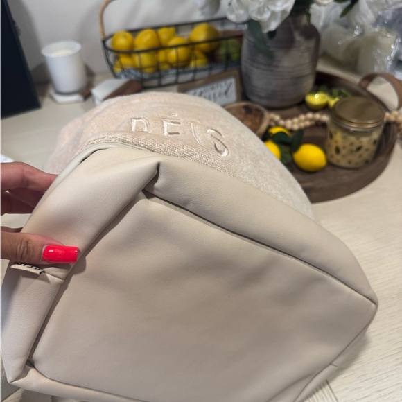 BEIS Cream Drawstring Backpack - Picture 3 of 3